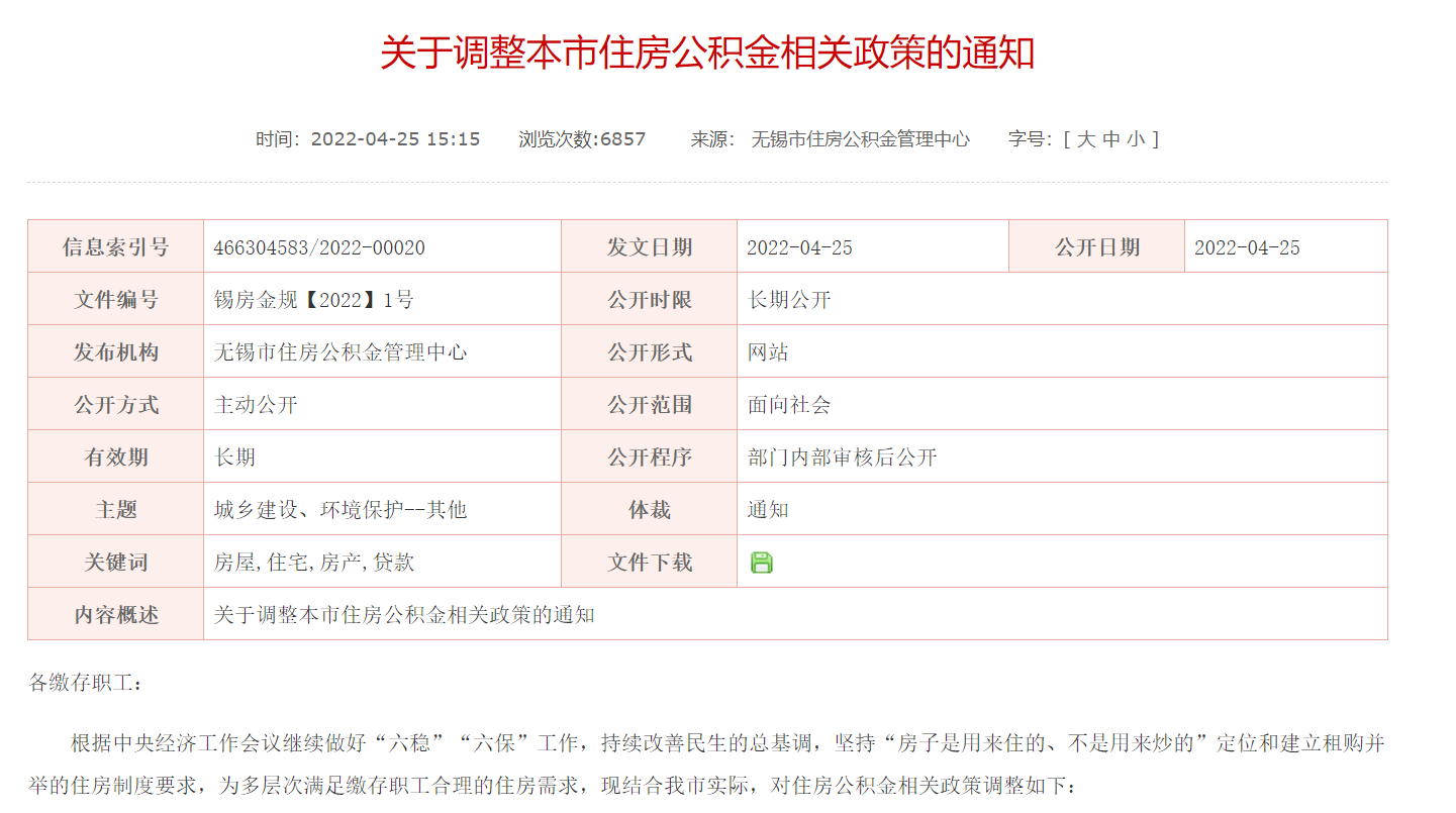 人居要聞|無(wú)錫上調(diào)公積金貸款額度：二孩或三孩家庭最高可貸100萬(wàn)元